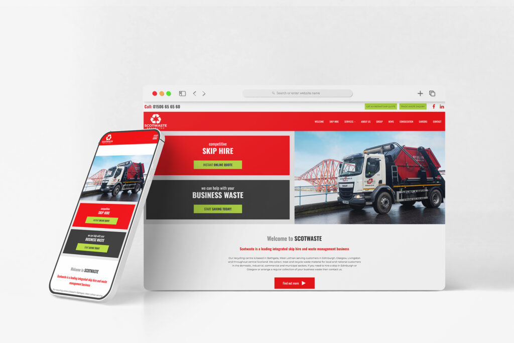 Skip Hire Website Design
